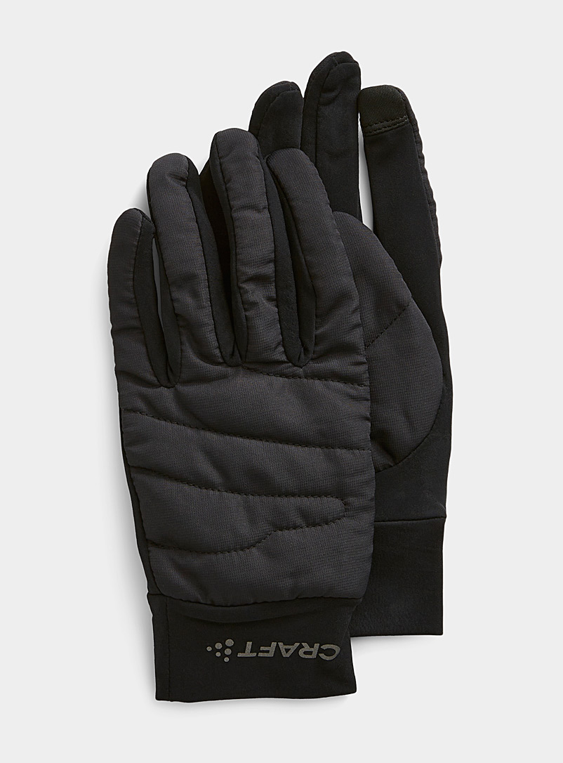 CRAFT Black Core Essence quilted glove for women