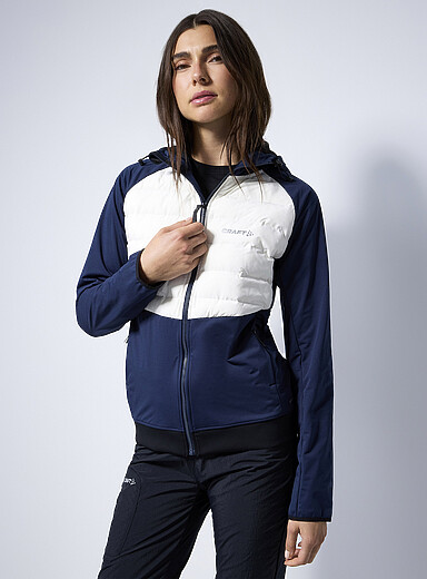 CRAFT Navy/Midnight Blue ADV Pursuit semi-quilted soft-shell jacket for women