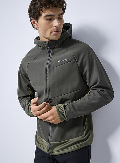 Softshell à capuche pour homme d'hiver pour veste de coquille de