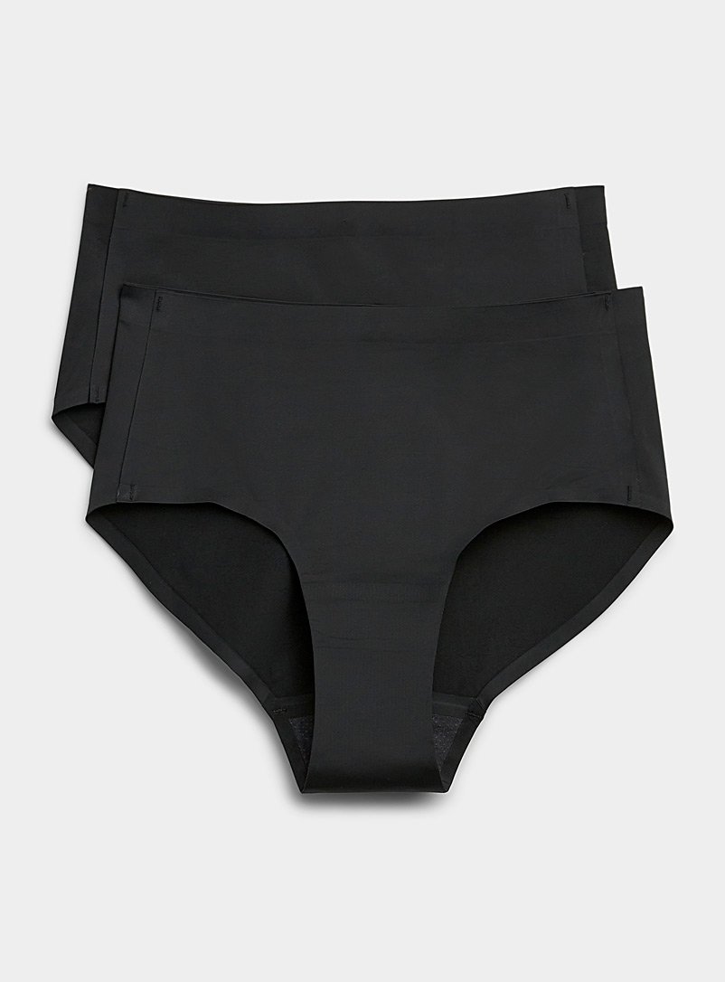 Miiyu Black High-rise menstrual panties Set of 2 for women