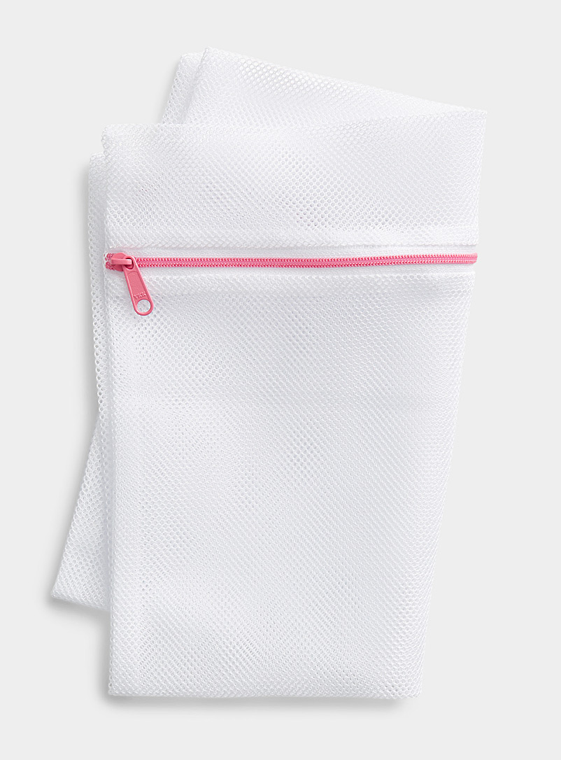 Miiyu White Mesh lingerie bag for women