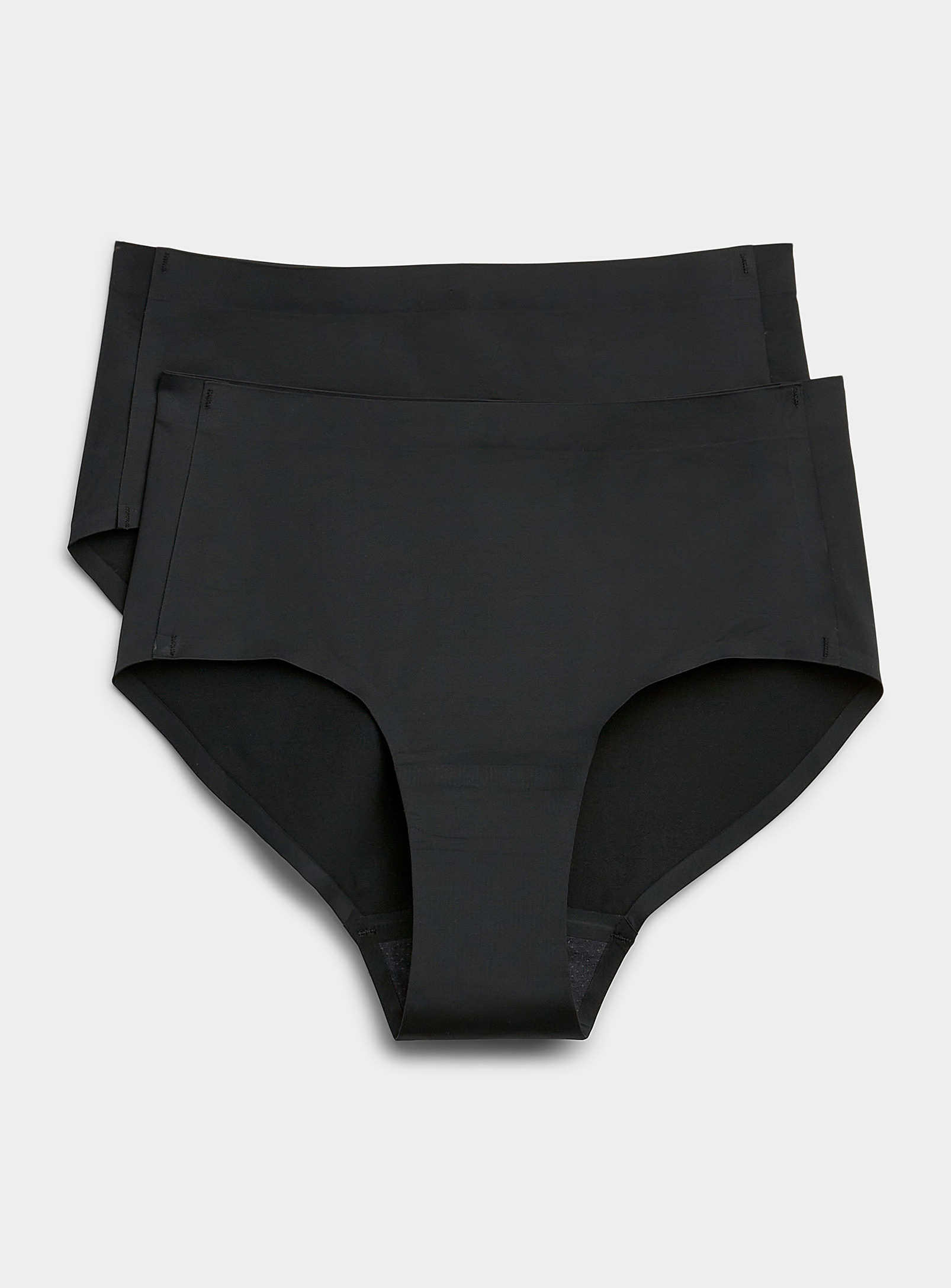 Miiyu High-rise Menstrual Panties Set Of 2 In Black