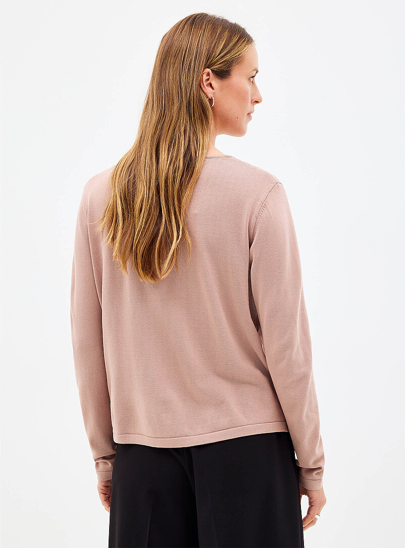 Contemporaine: Le cardigan fin tricot camisole int&eacute;gr&eacute;e dentelle Noir pour femme