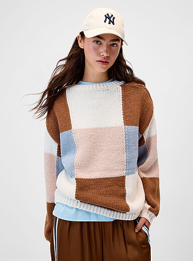 Le chandail damier XL color&eacute;