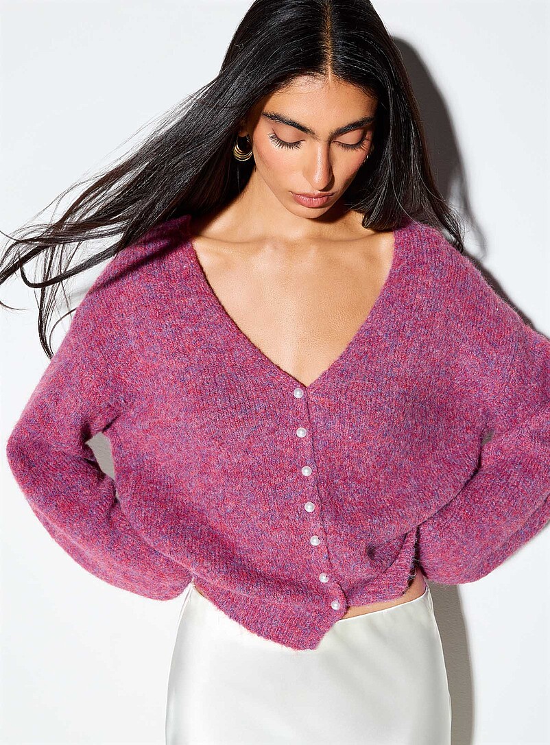 Pearly buttons reversible cardigan product image 3