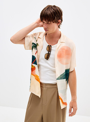 La chemise cabana imprim&eacute;e