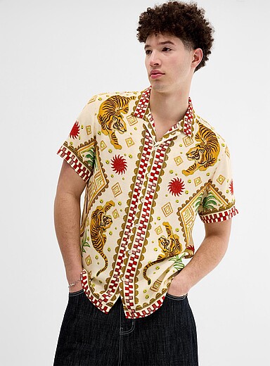 La chemise cabana imprim&eacute;e
