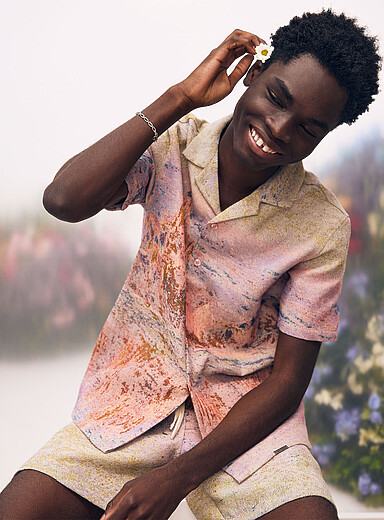 La chemise jacquard tableau impressionniste <b>Collection En hommage &agrave; Claude Monet</b>