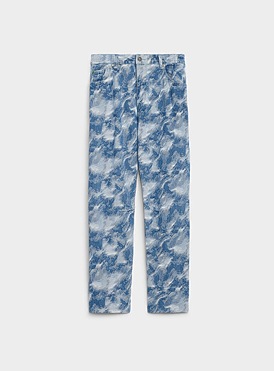 Abstract camouflage textured jean <b>Baggy fit</b>