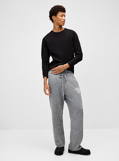 Boucl&eacute; knit sweatpant <b>Relaxed fit</b>