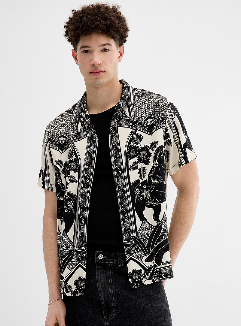 Printed Camp Shirt