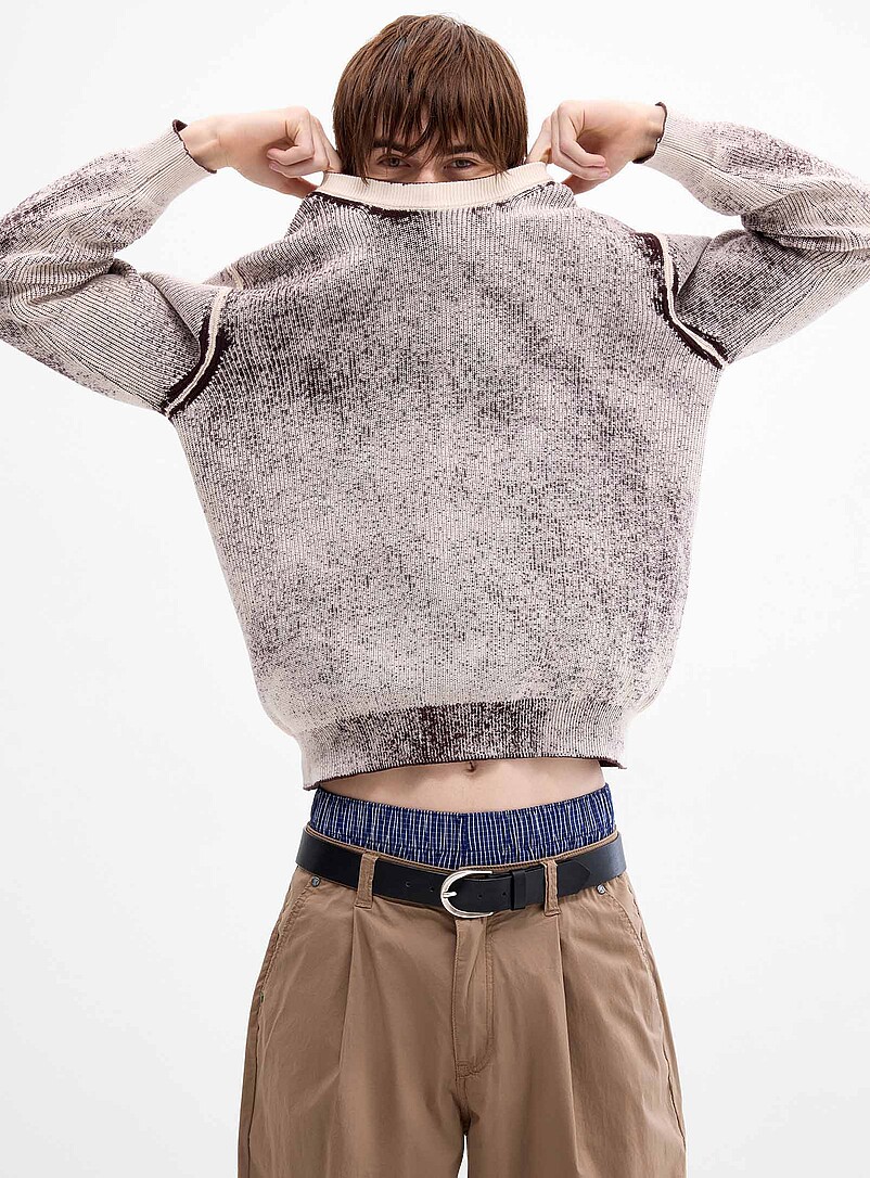 Acid-Wash Sweater