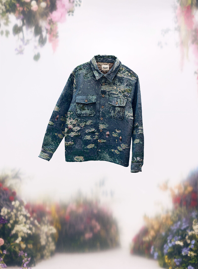 Impressionist painting jacquard jacket A Tribute to Claude Monet Collection product image 3