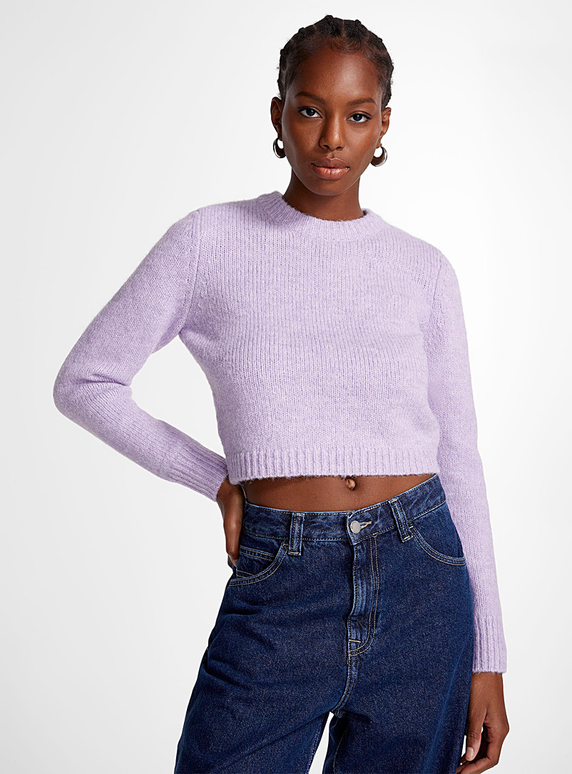 Icône Lilacs Touch of alpaca cropped sweater for women