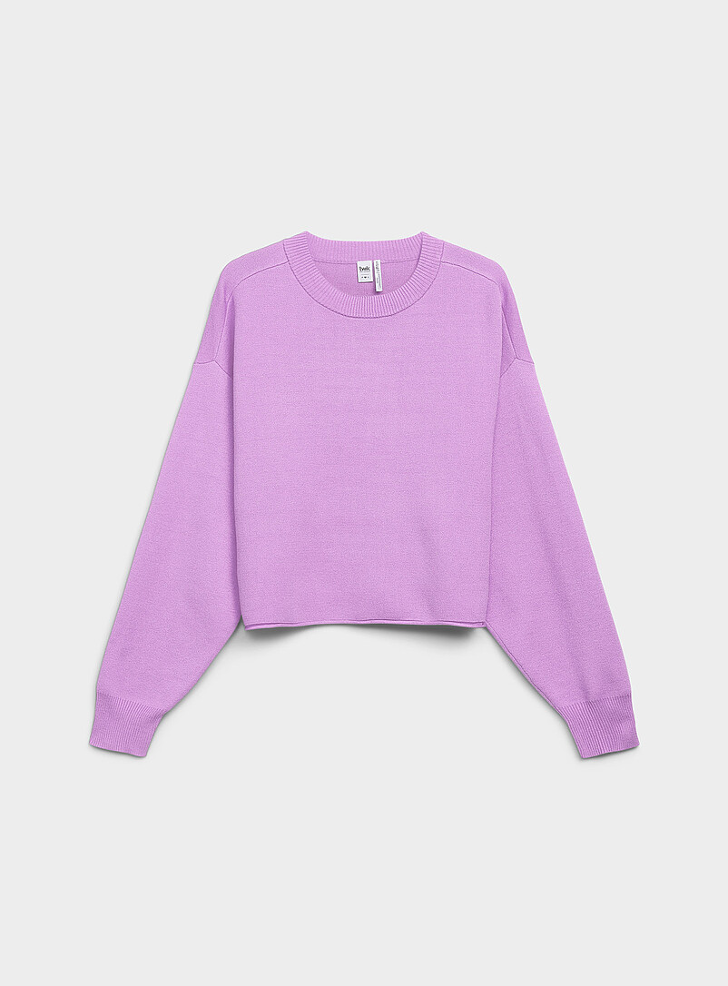 Twik Red Oversized rolled-hem sweater for women