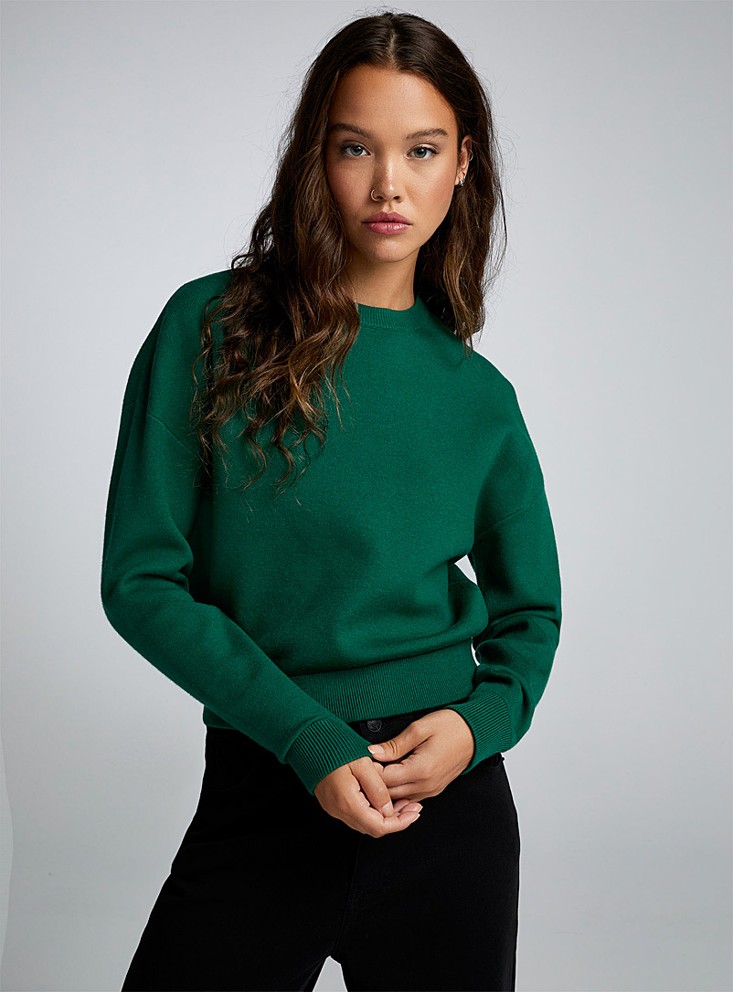 Twik Assorted Plain drop-shoulder sweater for women