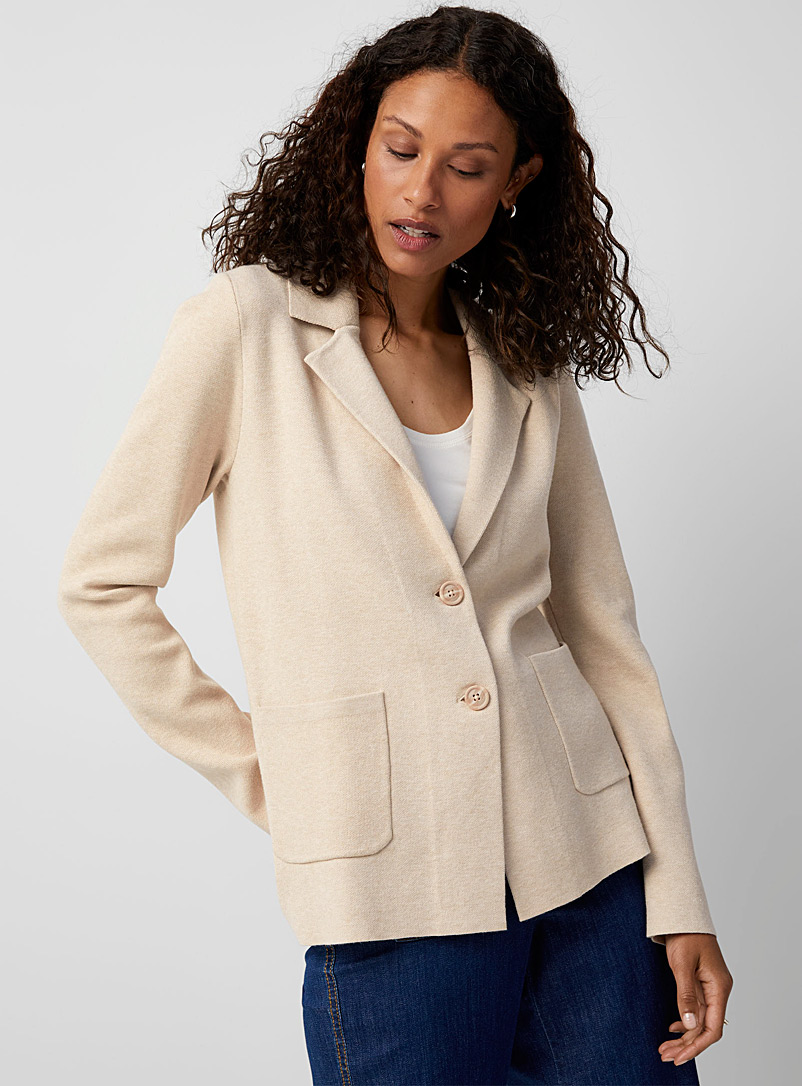 Cardigan Épais Avec Poches Pour Femme - Pull Chaud Tricoté, Col Ras Du Cou, Idéal Pour Cadeau - 2