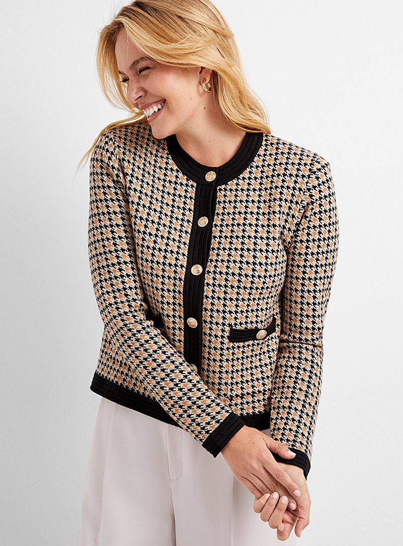 Cardigan au design réfléchi main image 0