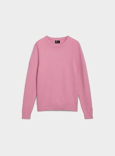 Diamond-textured sweater