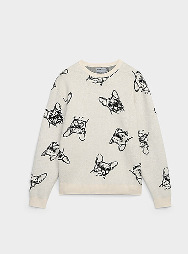 Jacquard pattern sweater