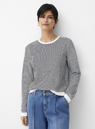 Soft honeycomb sweater