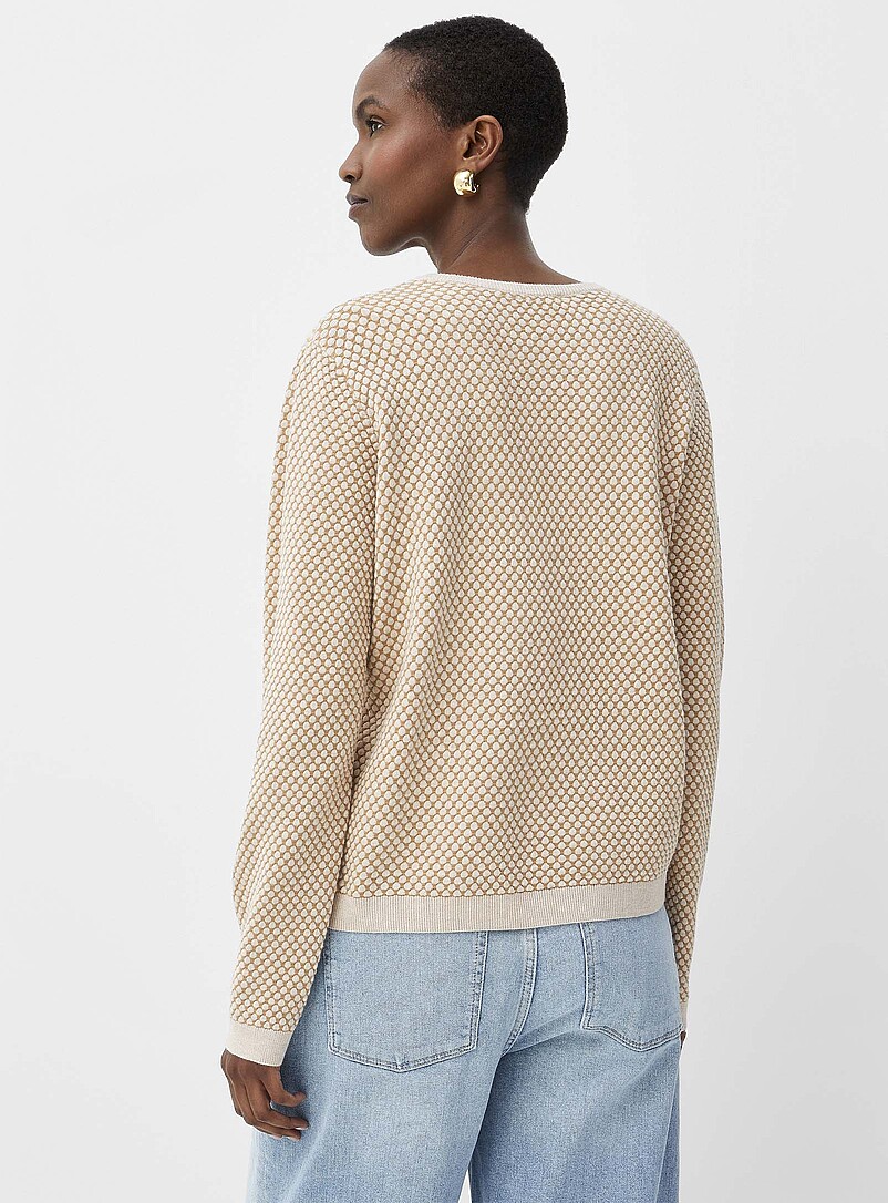 Contemporaine Navy/Midnight Blue Soft honeycomb sweater for women
