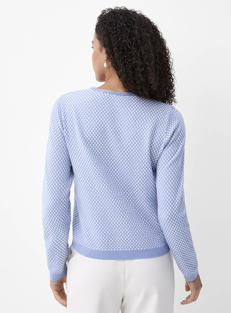 Contemporaine Navy/Midnight Blue Soft honeycomb sweater for women