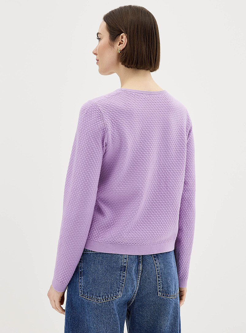 Contemporaine Navy/Midnight Blue Soft honeycomb sweater for women