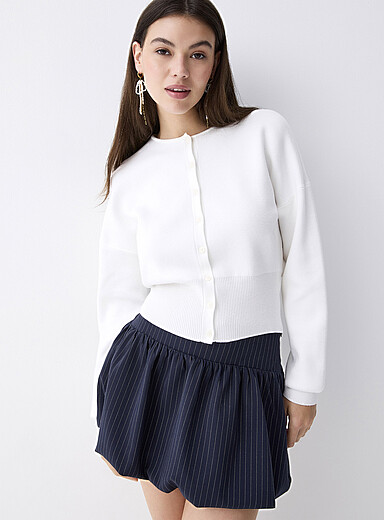 Le cardigan taille cintr&eacute;e