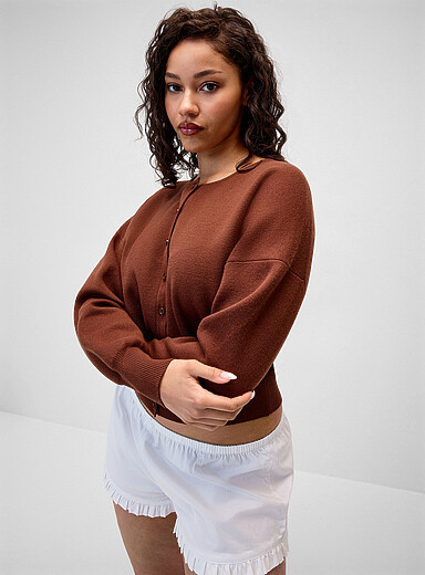 Le cardigan taille cintr&eacute;e