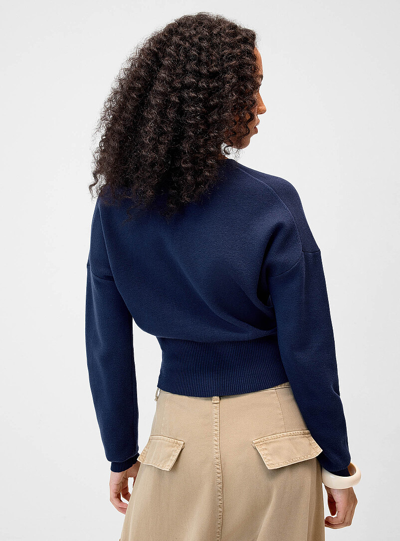Twik: Le cardigan taille cintr&eacute;e Vert fonc&eacute; - Mousse pour femme