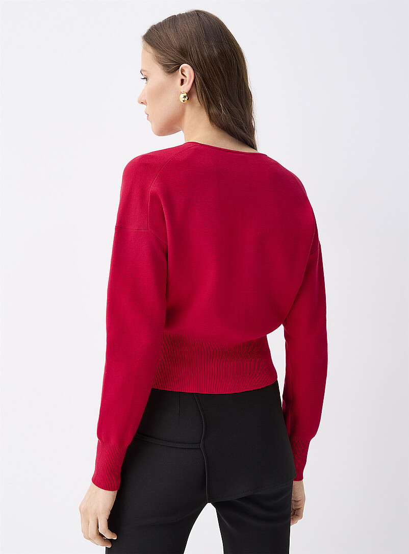 Twik: Le cardigan taille cintr&eacute;e Vert fonc&eacute; - Mousse pour femme