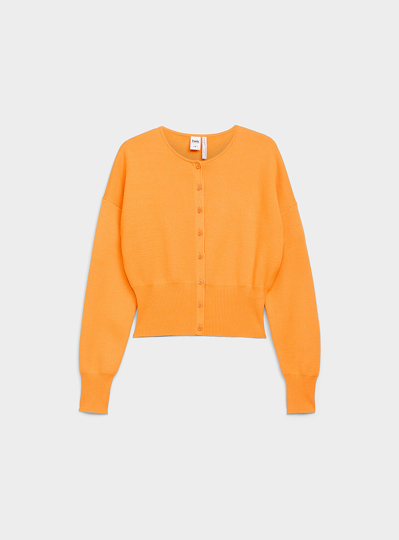 Twik: Le cardigan taille cintr&eacute;e Vert fonc&eacute; - Mousse pour femme