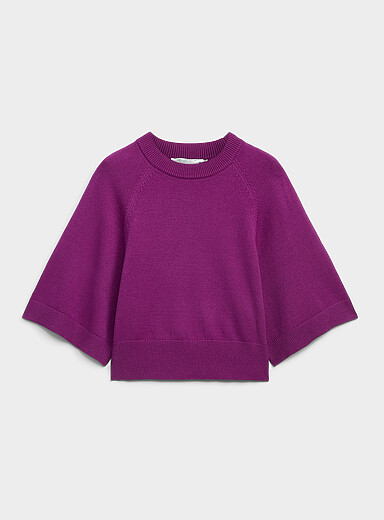 Le chandail carr&eacute; manches cloche raglan