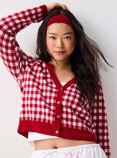 Summer pattern jacquard cardigan