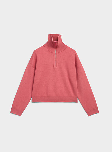 Le chandail doux tricot col camionneur