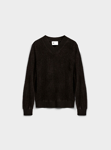 Le chandail col V cachemire bross&eacute; <b>Capsule Le 31 Studio</b>