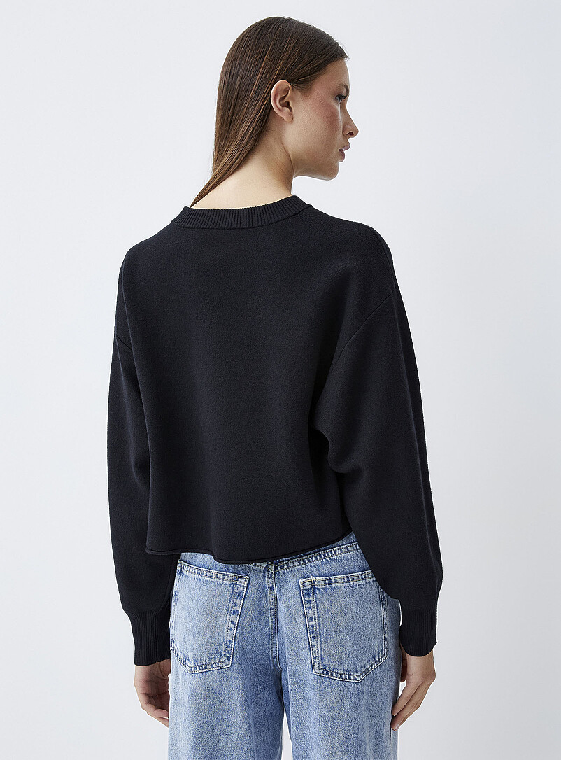 Oversized rolled-hem sweater product image 2