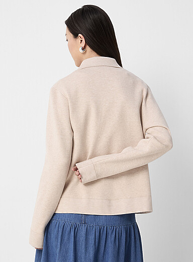 Flap-pocket polo-collar cardigan product image 3