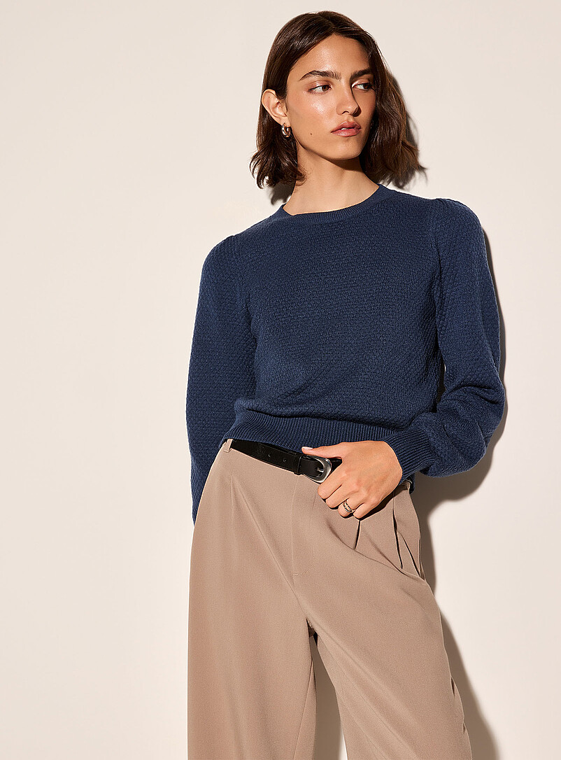 Honeycomb Textured Sweater