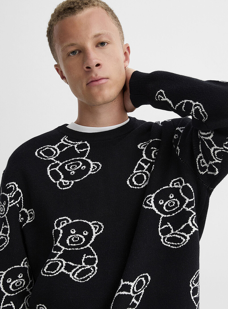 Jacquard pattern sweater product image (primary)
