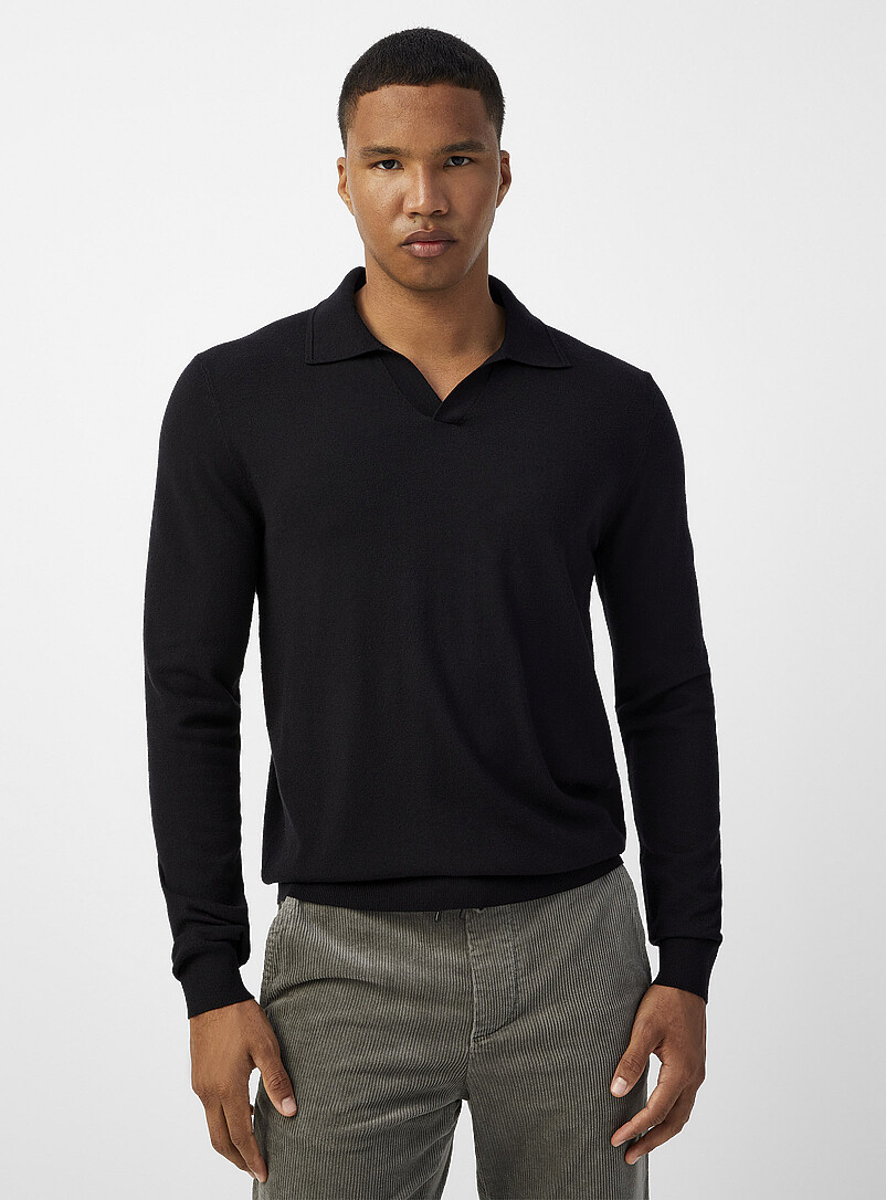 Johnny Collar Minimalist Sweater