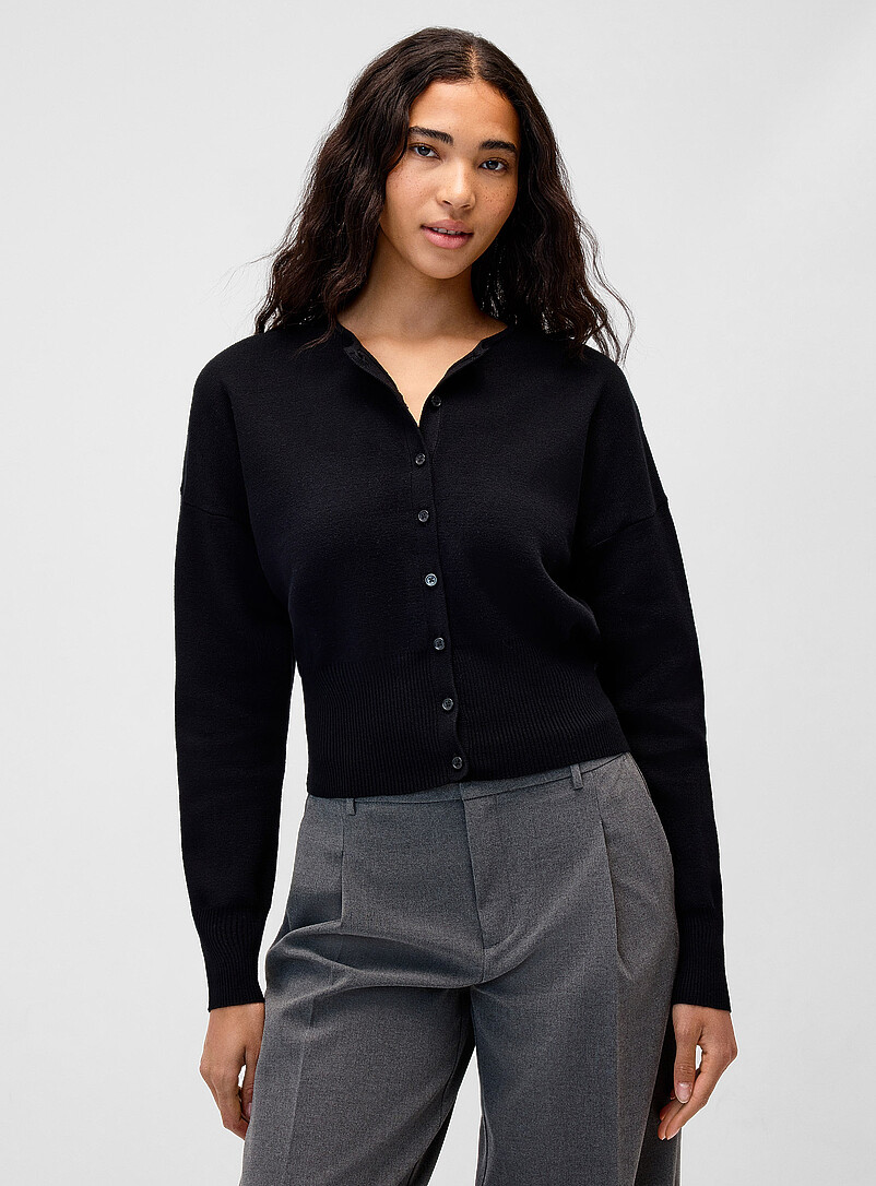 Fitted-Waist Cardigan