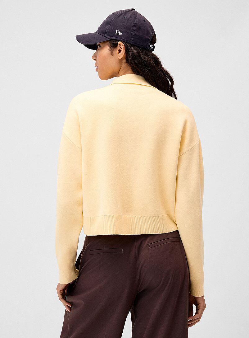 Polo-collar boxy cardigan product image 3