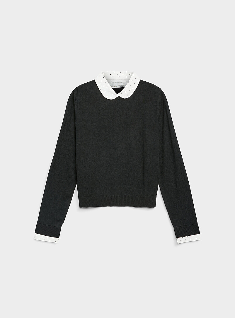 Peter Pan collar ultra-flowy sweater product image (primary)