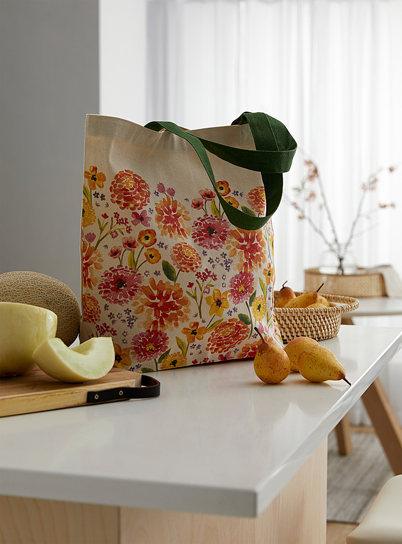Danica: Le sac réutilisable fleurs colorées Assorti