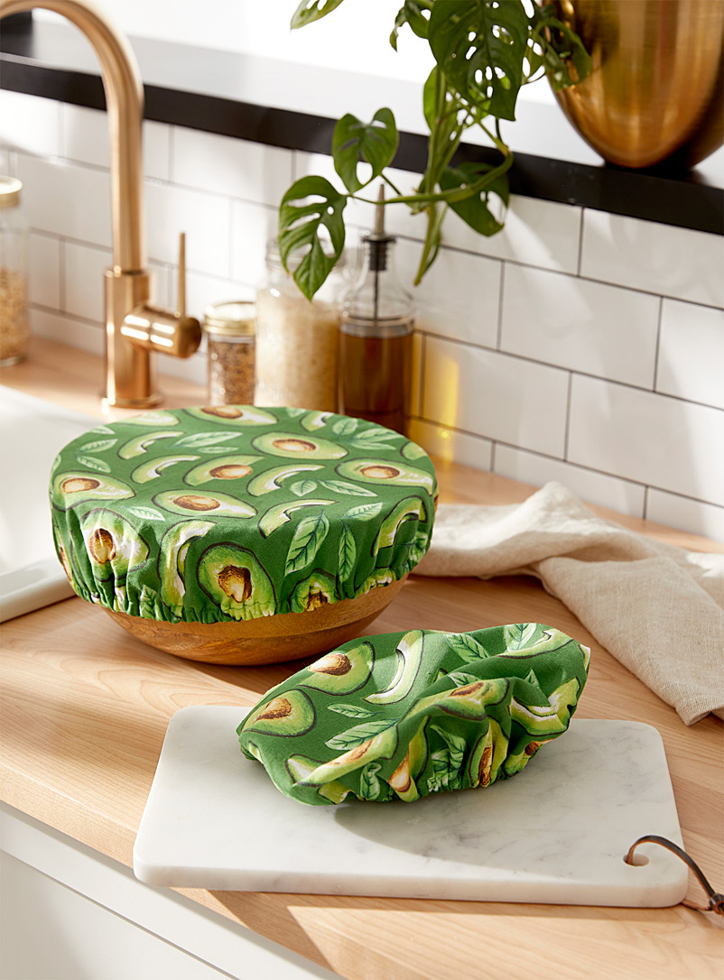 Danica Assorted Avocado bowl covers Set of 2