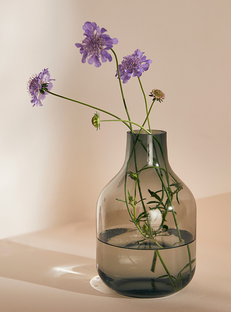 Simons Maison Slate Grey Tinted glass vase