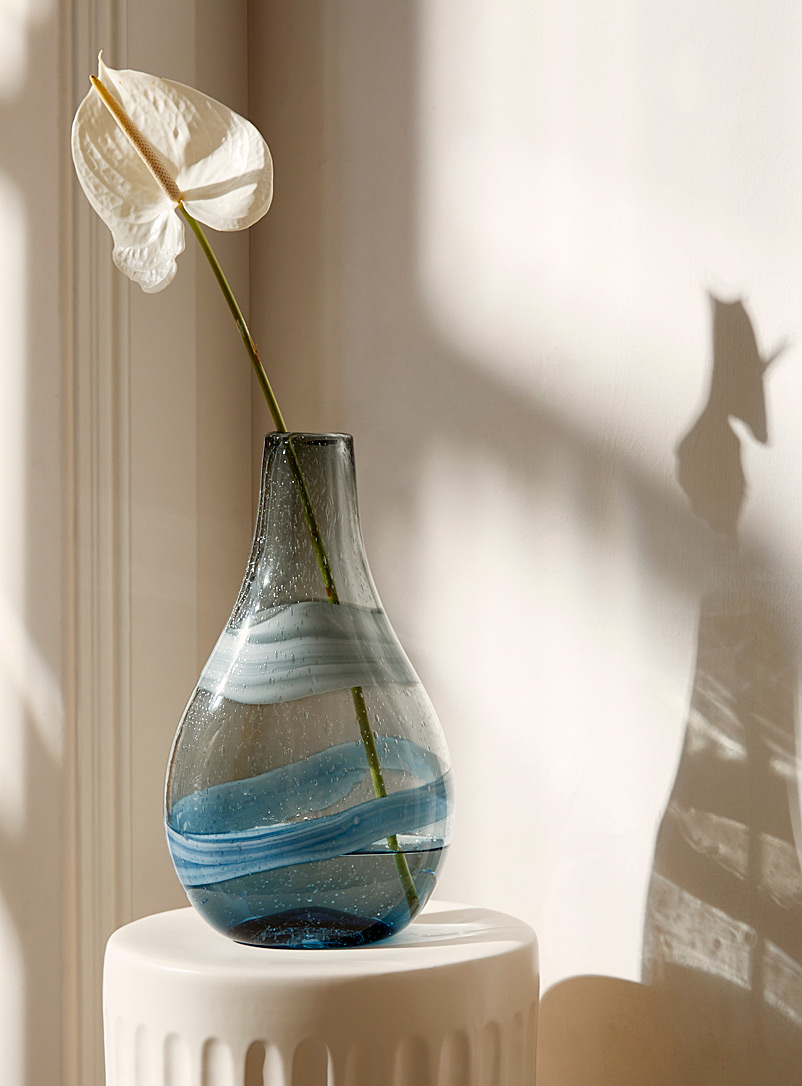 Simons Maison Blue High tides blown vase