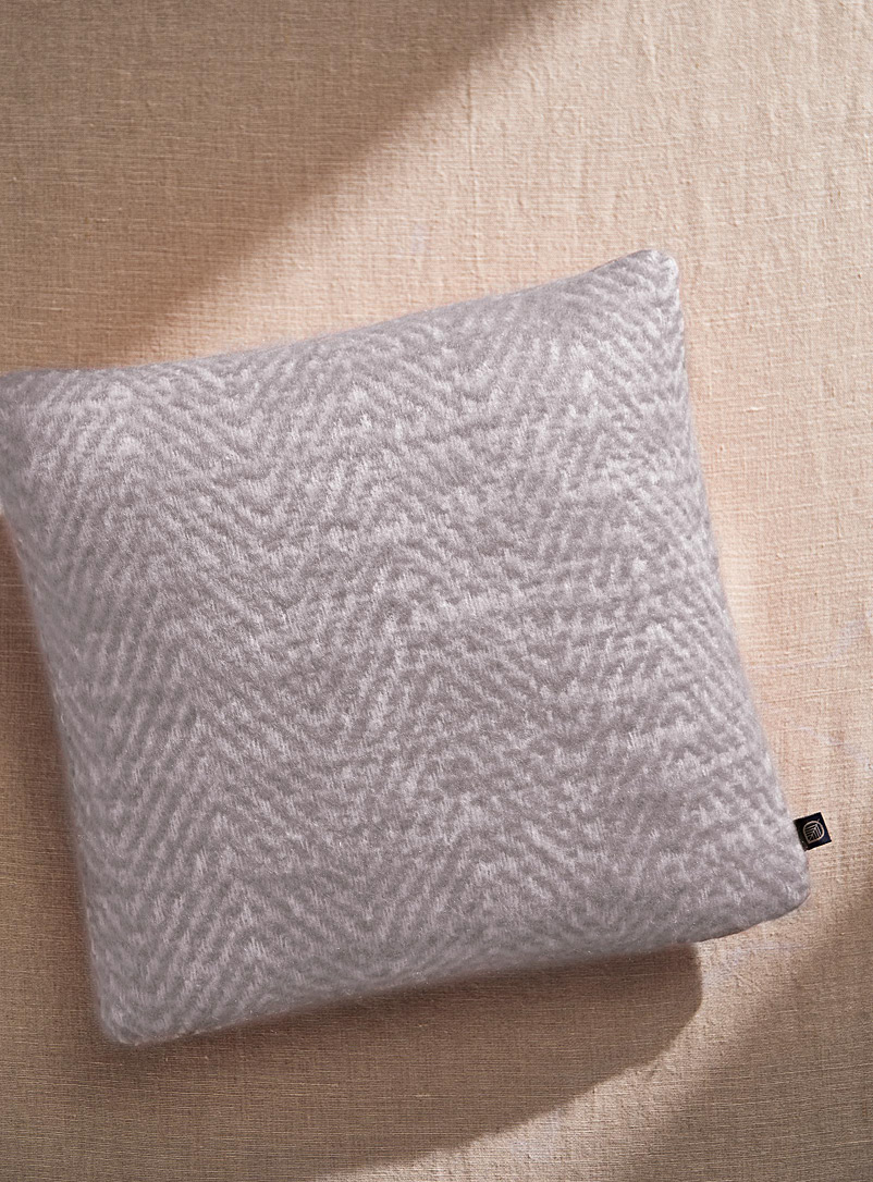 Ultrasoft mini chevron cushion 45 x 45 cm
